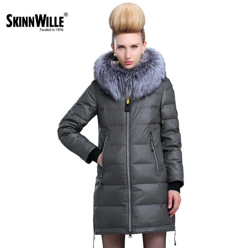 Skinnwille 2017 Зимняя Куртка Женская Пальто Женское Зимние Куртки Для Женщин Парка С