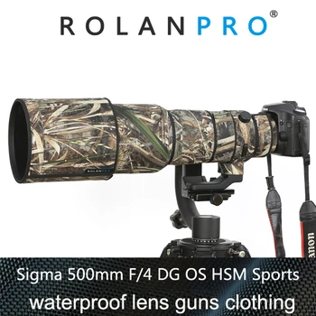 

ROLANPRO Waterproof Rain Cover for SIGMA 500mm F/4 DG OS HSM Sports Protective Sleeve Guns Lens Clothing Camera Camouflage Coat