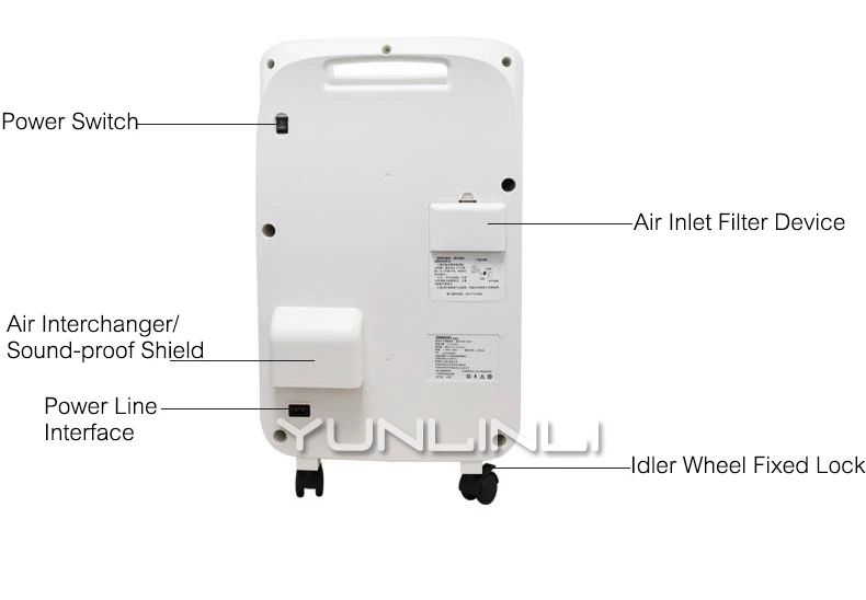 Машина кислорода Househeld AC110V/220 V пожилых беременных Для женщин дома медицинский кислородный концентратор кислородный генератор оборудования HAO-3200