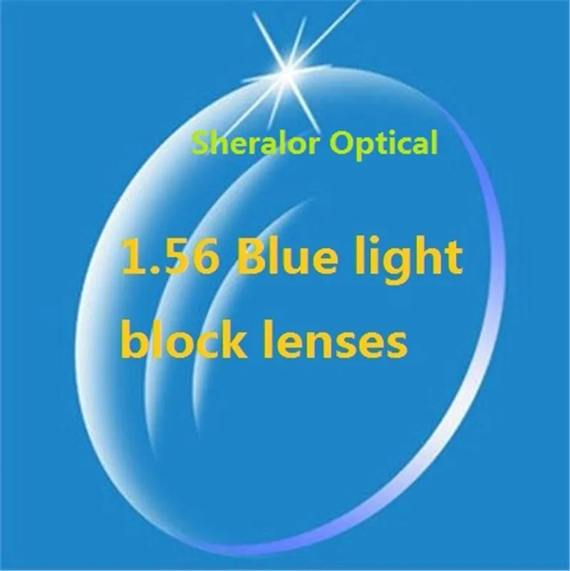 

Genuine high quality myopia 1.56 index prescrition Spherical single vision lenses -8.25 to -10.00 lens with blue block