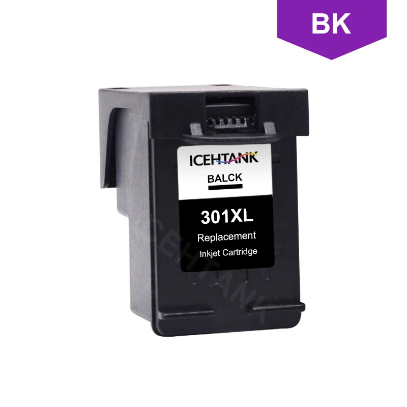 ICEHTANK 301XL Refill Ink Cartridge Replacement for HP 301 for HP301 for Deskjet 1000 1050 2000 2050 2510 3000 3054 Printer - Цвет: 301 BK