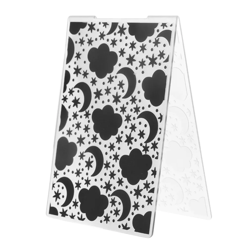 

Star Month Set Embossing Folders Plastic DIY Scrapbooking Embossing Paper Craft Card Making Decoration Supplies Stencil 4x6inch