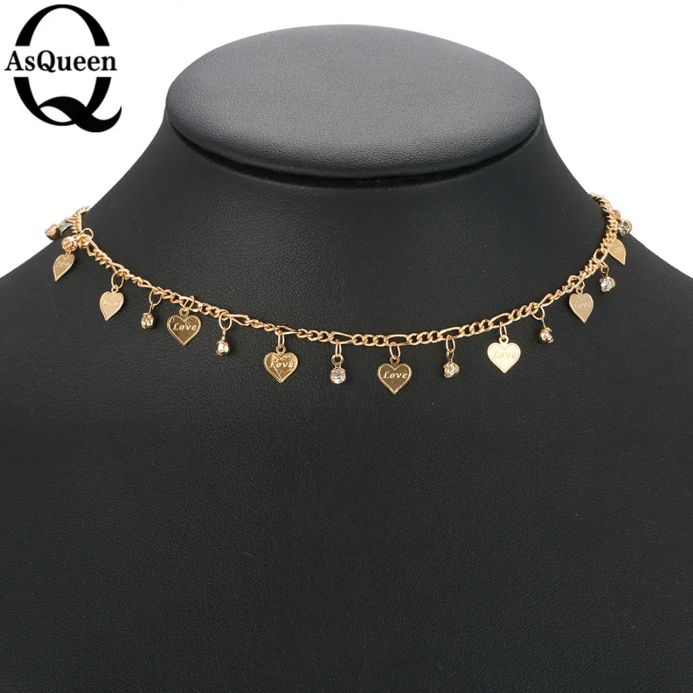 2017 New Arrivals Luxury Fashion Choker Necklaces Heart Shape Choker