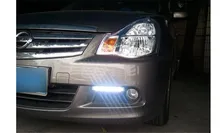 Daytime running light LED DRL lamp for Russian Nissan Almera Bluebird 2010-1014 L+R per pair