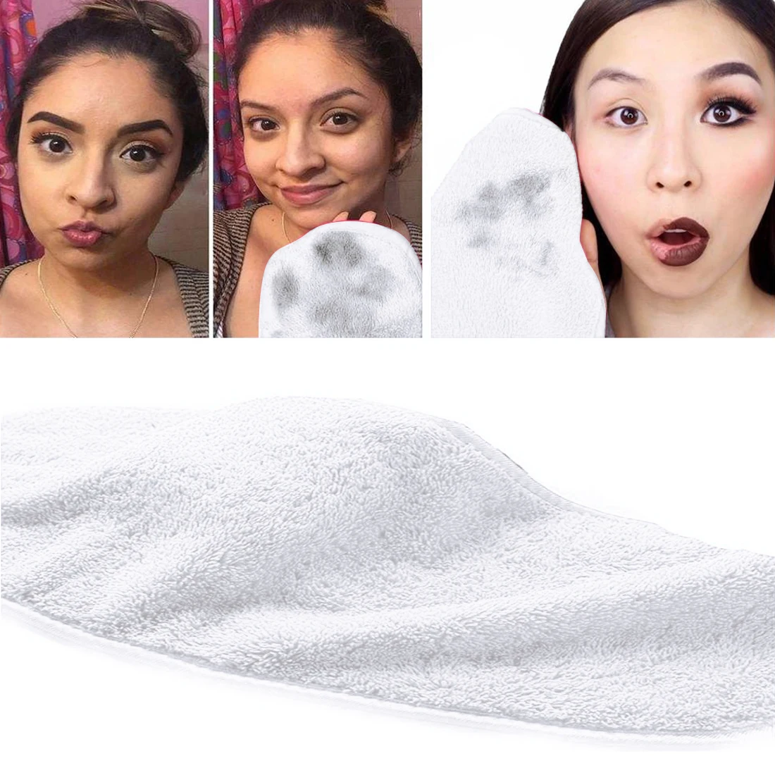 

Cloth Clean Towel Reusable Facial Cleansing Towel Remove Makeup Instantly Makeup Remover