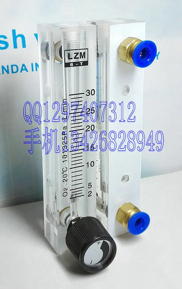 

LZM-6T O2 square bar adjustable small flowmeter oxygen flowmeter 2~30L/min