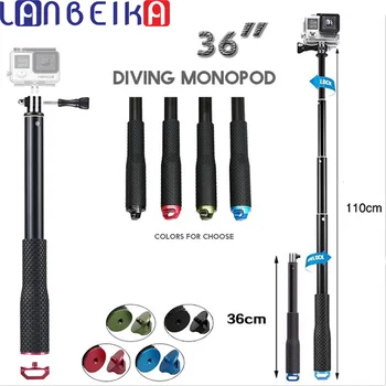 

LANBEIKA For Gopro Accessories Selfie Sticks Self Handheld Extendable Pole Monopod Stick for GoPro Hero 9 8 7 6 SJCAM SJ6 SJ8 YI