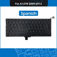 10pcs/Lot Laptop Replacement Keyboard ES Spanish Layout for Macbook Pro 13″ Unibody A1278 Spain Keyboard 2009-2012 Year