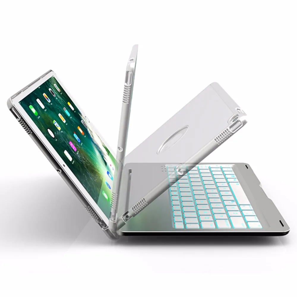 Беспроводная Bluetooth клавиатура для Apple iPad Pro 10 5 A1701 7 видов цветов с подсветкой чехол