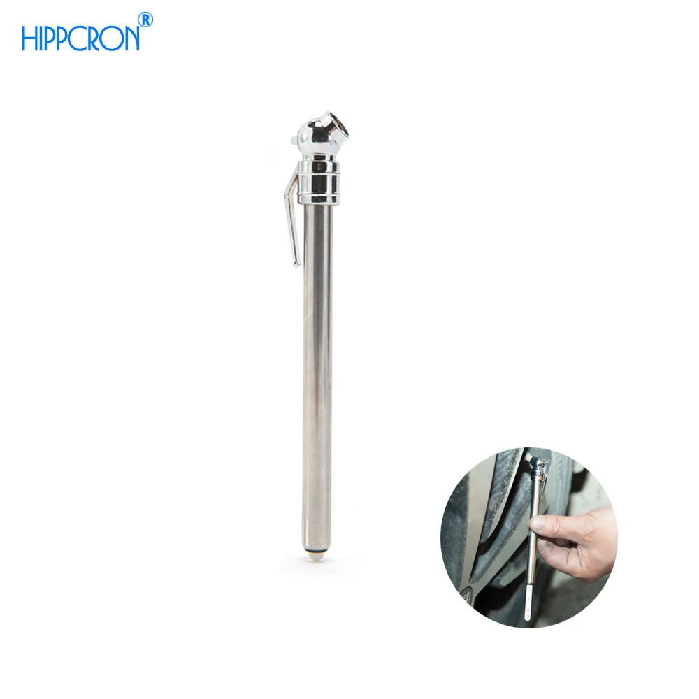 

Hippcron Car Styling 5-50 PSI Pressure Gauge Pen Portable Mini Durable Shape Emergency Use Tire/Tyre air pressure Test Meter