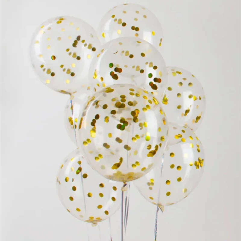 13 шт./лот блестящие конфетти воздушные шары для дня рождения воздушные шары Круглый латексный шарики для день рождения вечерние украшения игрушка для детей и взрослых