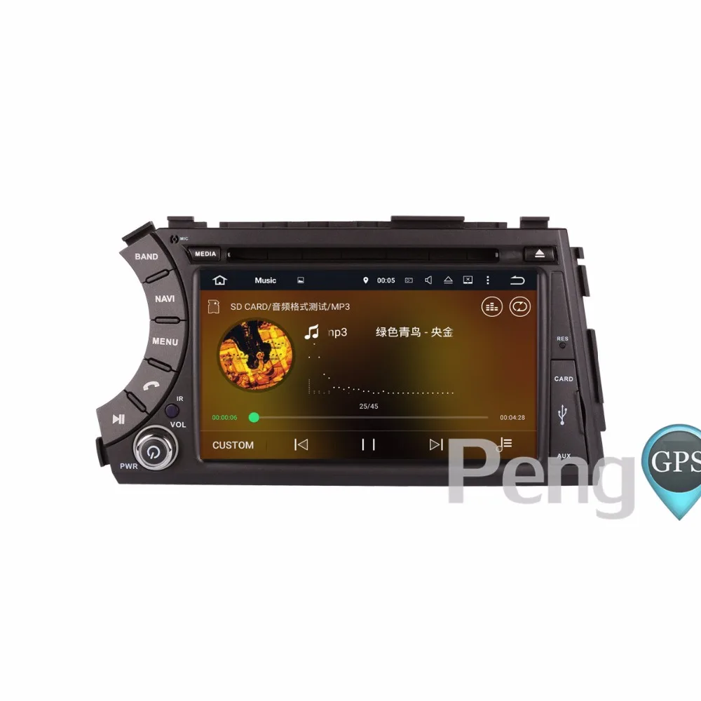 Best 2 Din Android 7.1 Quad Core Car CD DVD GPS Player for Ssangyong Kyron Actyon with WIFI FM Radio 2GB RAM 1024*600 Screen Headunit 5