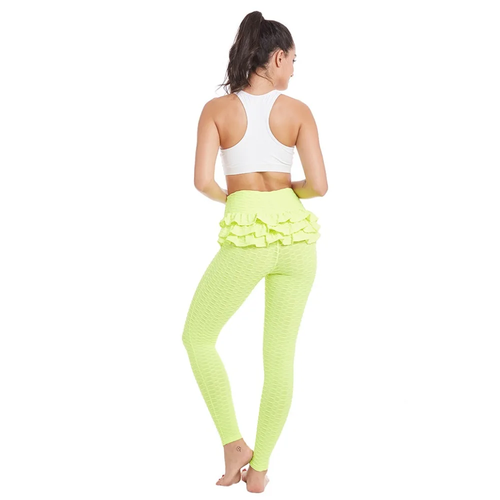 Women Workout Fitness Leggings Sexy Hip Lift Up Rufles Pants Skinny Stretch Slim Tights Girl Leggings Gym Clothing For Women (6)