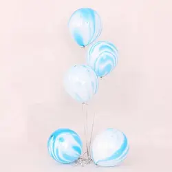 30 12-дюймовый драгоценный камень голубой агат латексных воздушных шаров с Детские вечерние украшения с гелием на день рождения украшение