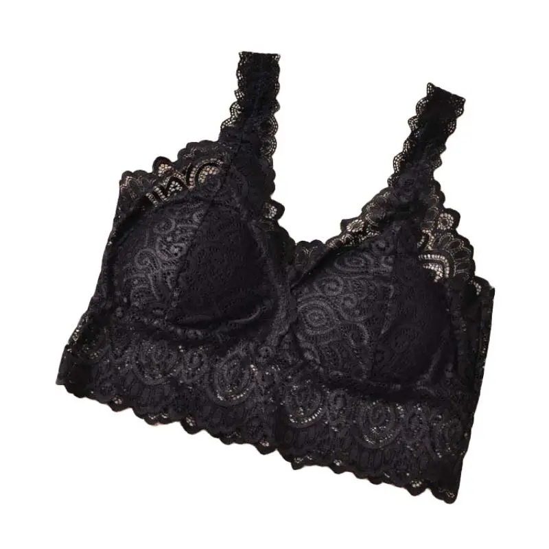 

Sexy Bra Women Lace Crochet Bralette Bra Bustier Crop Top Floral Cami Padded Tank Tops