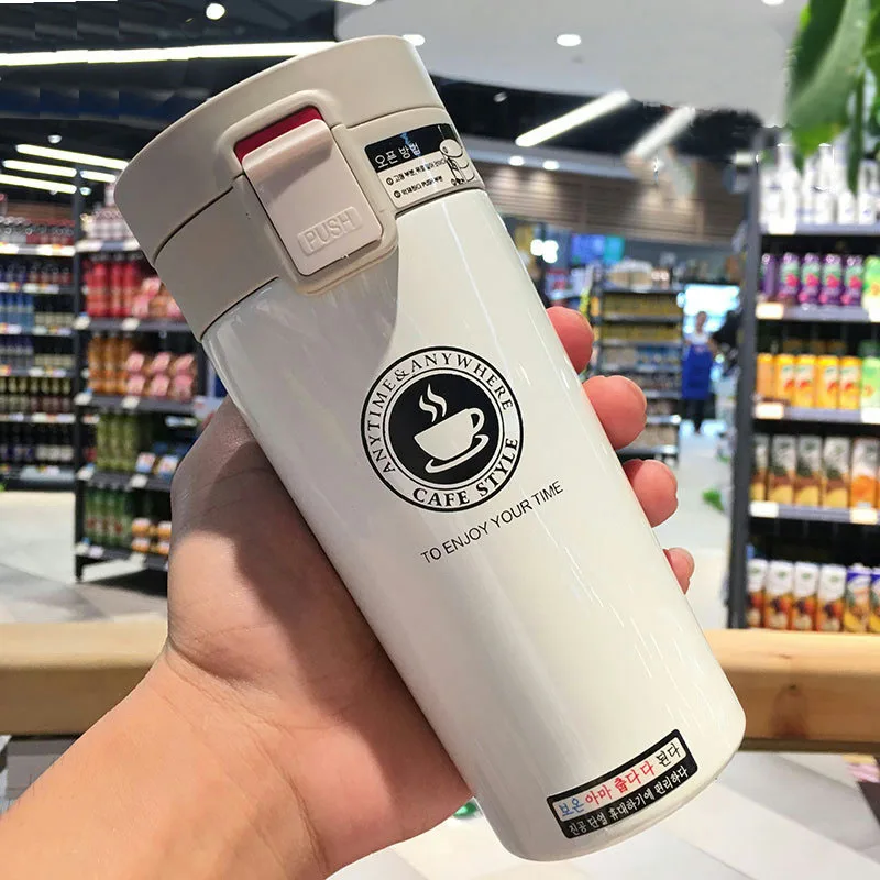 380ml Starbucks Mug High Quality Creative Double Wall Stainless Steel Thermo Cup Coffee Tea Milk Travel Mug Thermol Bottle 60B