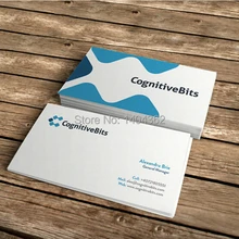 500 шт Двусторонняя печатная бумага деловая визитная карточка с матовым ламинированием № 1017