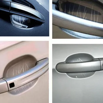 

5PCS Thicken Car Door Handle Protection Film Paste Transparent Sticker Scratch Prevention Car Styling Exterior Accessories