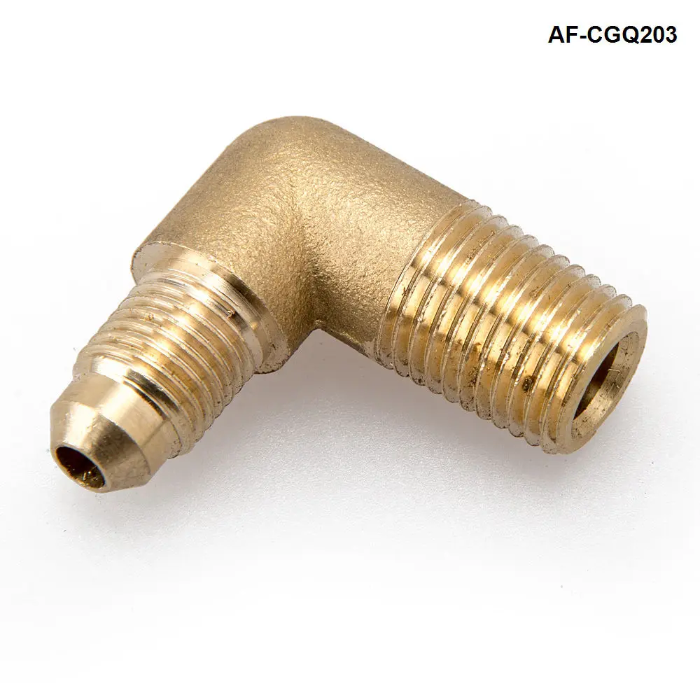 1/4" NPT X 1/4" Hose Barb Brass 90 Degree Elbow AF-CGQ203