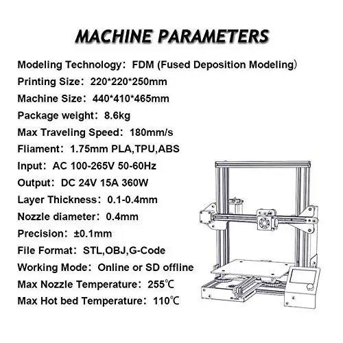 Creality 3D Ender-3X 3d принтер Ender-3 обновленная версия с закаленным стеклом кровать+ 5 шт. 0,4 мм сопло 3X DIY 3d Принтер Комплект