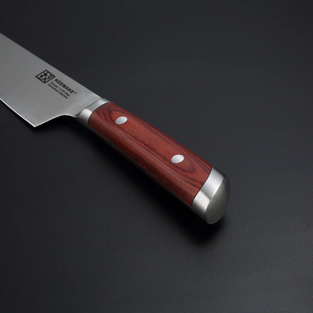 SUNNECKO Профессиональный Santoku универсальный нож для очистки овощей шеф-повара немецкий 1,4116 стальной нож с лезвием цветной деревянной ручкой набор кухонных ножей