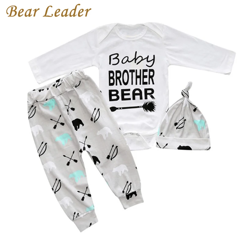 Комплект одежды для новорожденных Bear Leader комплект из 3 предметов: комбинезон с