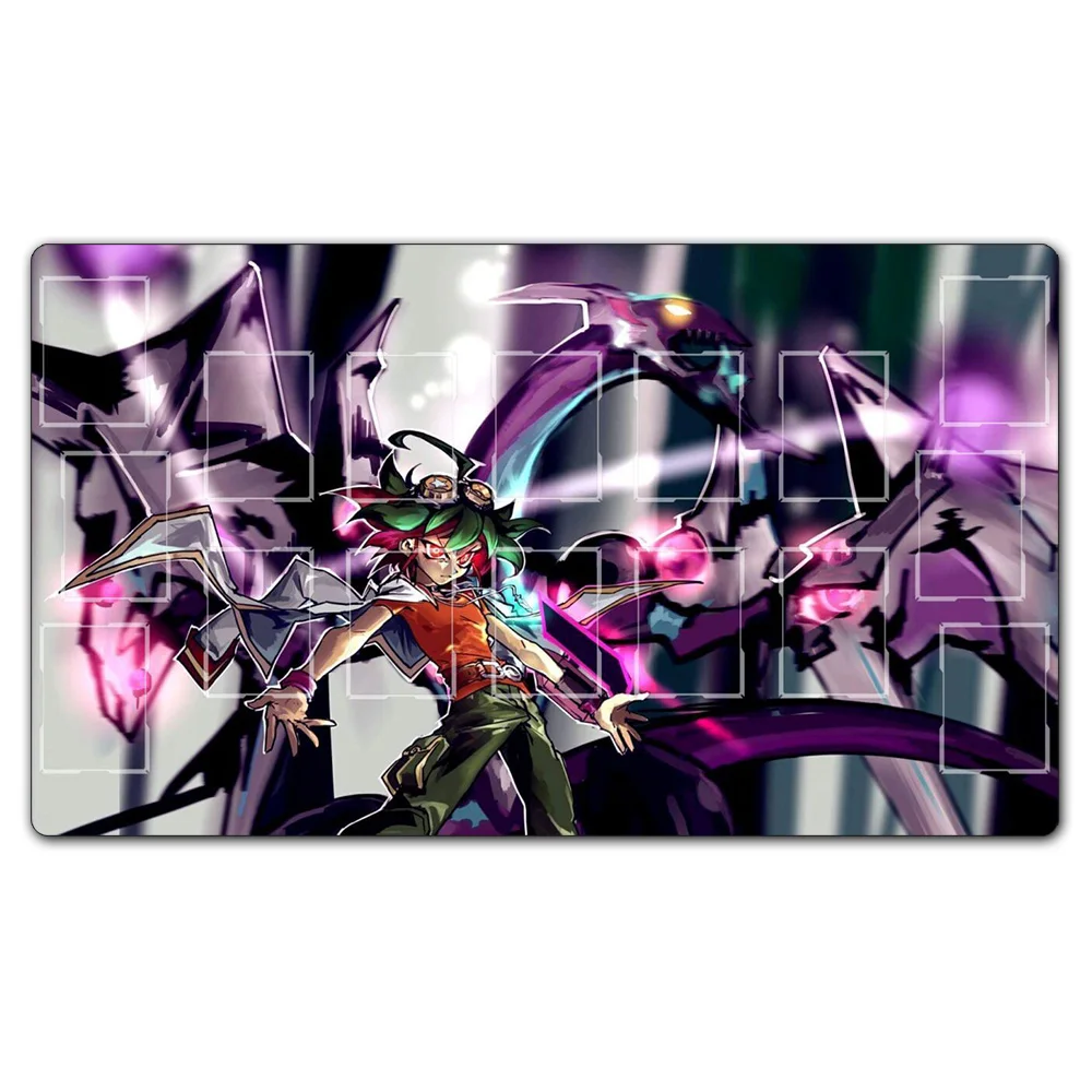 Yugioh Nekroz из ганнира игровой коврик настольные игры карты TCG игровой коврик, пользовательские Yu-gi-oh коврик с рисунком настольной игровой коврик Бесплатные сумки - Цвет: Светло-серый