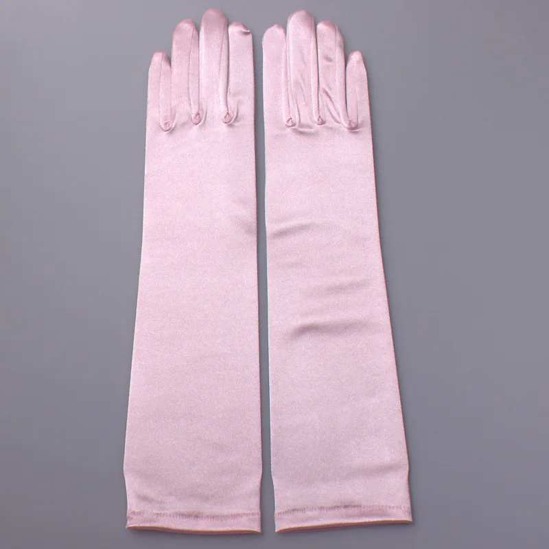 Новые атласные длинные перчатки Вечерние перчатки в виде лап Женские аксессуары атласные длинные пальцы локоть солнцезащитные перчатки