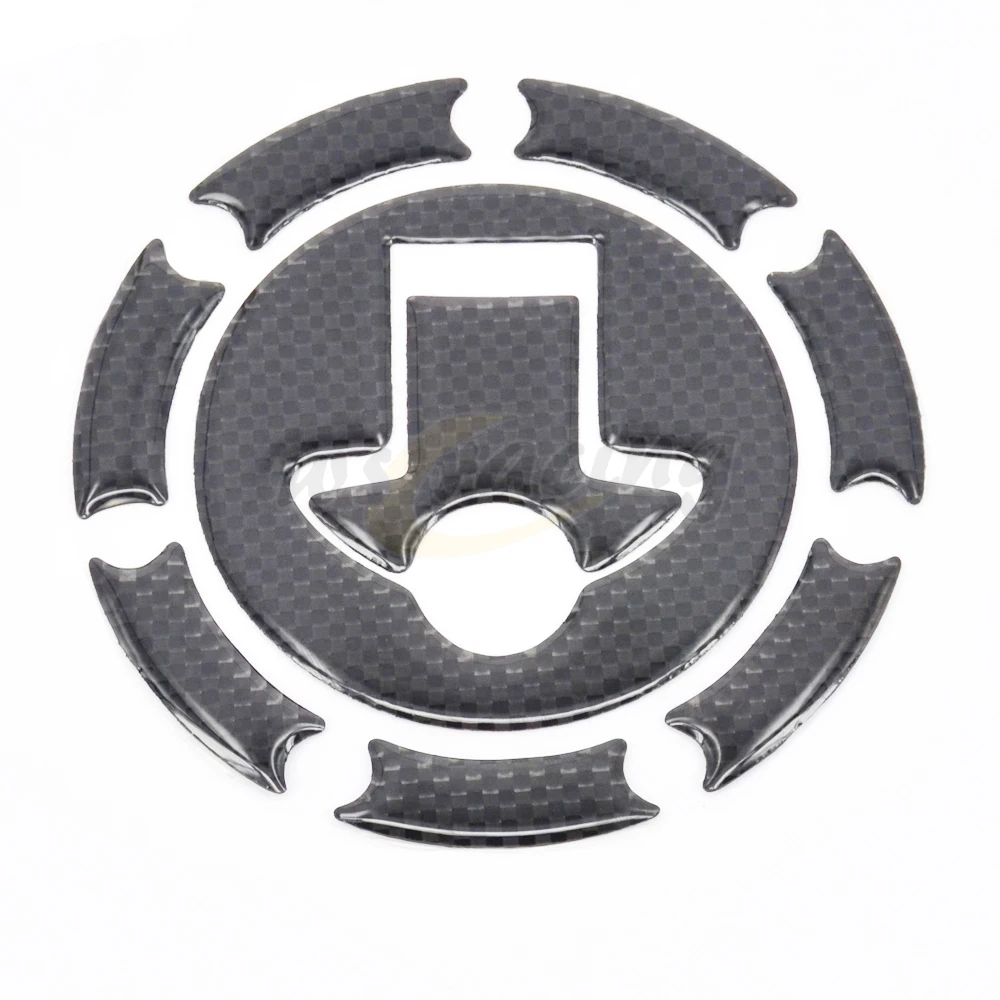 d/écalcomanies dautocollant de protecteur de protection de r/éservoir de carburant de gaz de fibre de carbone Protection de r/éservoir de moto