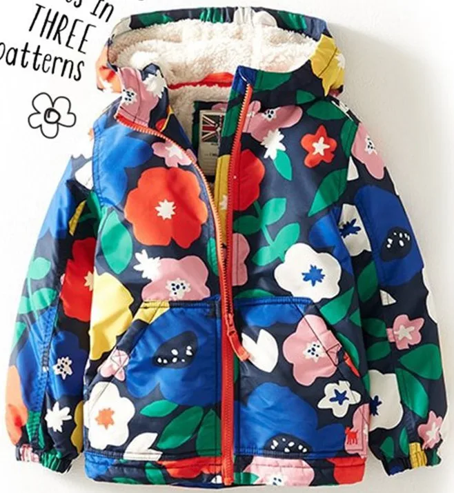 Новое поступление года; ограниченная серия; плотная куртка на подкладке из хлопка; детская ветровка; пальто с одеждой - Цвет: Photo Color1