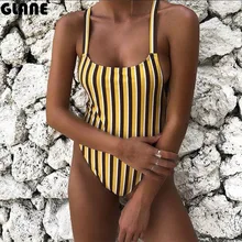 Одна деталь Плавание костюм Для женщин ванный комплект с пуш-ап Купальники для малышек Наборы для ухода за кожей полосатый комбинезон с летние пляжные ванный комплект Плавание Монокини