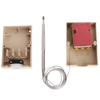 

AC220V 0-40℃ Temperature Switch Capillary Thermostat Controller w waterproof box