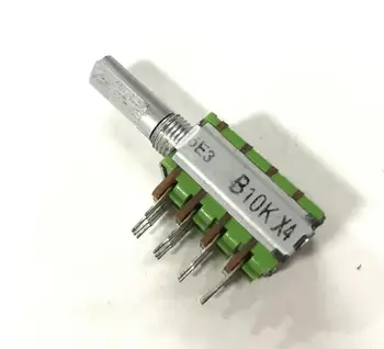 

1pcs Taiwan ALPHA Alfa RD124F-20 precision potentiometer B10K*4 shaft length 20MM volume potentiometer