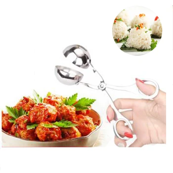 

1pc high quality Convenient Meatball Maker Stainless Steel Stuffed Meatball Clip DIY Fish Meat Rice Ball Maker