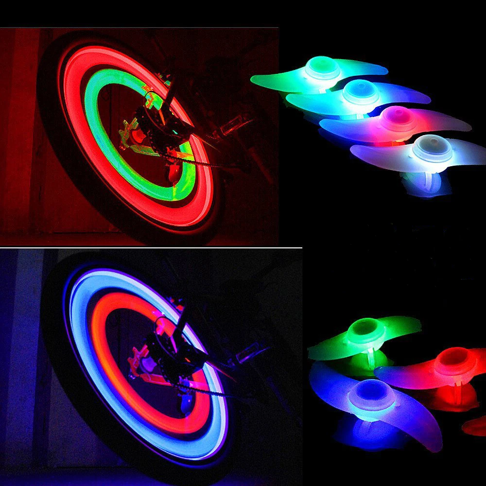 With Bettery Bike Light New Bike Accessories Led Wheel Spoke lamp Cool Velo Bicycle Wheel Light 2016 Bicycle Accessories