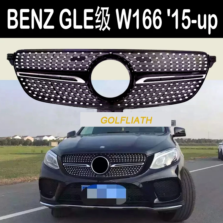 GOLFLIATH diamond grille Suitbale for Mercedes Benz GLE W166 2015 2016