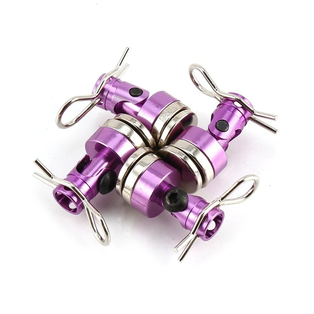 

4PCS/Set Invisible Body Post Car Shell Column RC Toy Metal Mount Clips Models Accessory Strong Magnetic For 1:10 Traxxas HSP