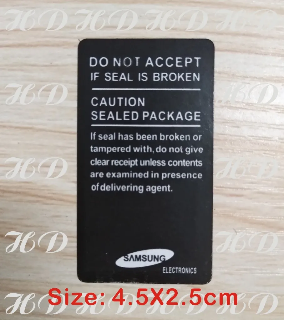 500 PCS/Lot universal mobile phone seal label sticker samsung Galaxy S4
