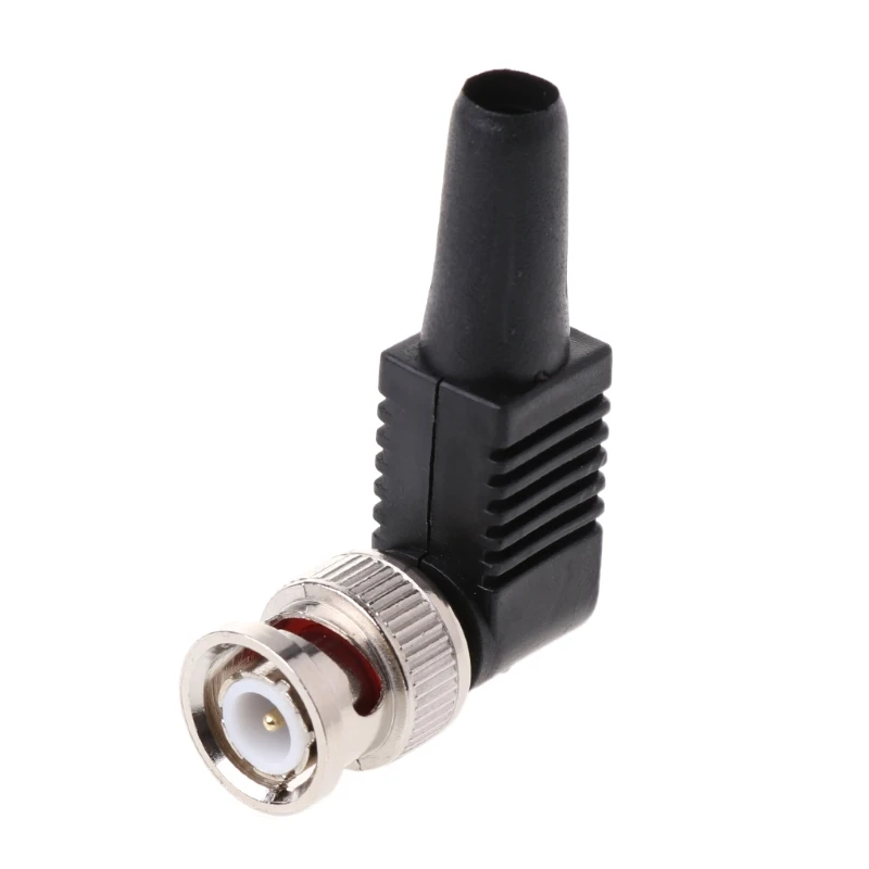 BNC 90 degree Male Plug Quick Fit No Solder Zinc Alloy BNC Male