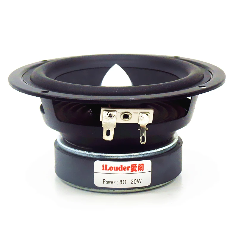 4.5 inch medium tweeter with treble cup full frequency speaker full range speaker 20W speakers fullrange 1 pairs/2pcs