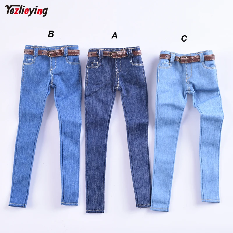 1/6 Scale Women's Clothes Annex Female skinny Jeans Tight CF001 A/B/C for 12 Inch PH Doll Jiaoudol BodyAction Figure Accessories-0