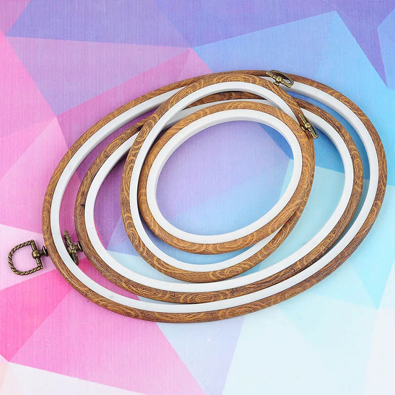 

Round oval octagonal rectangle Embroidery hoop Plastic embroidery set Embroidery stretching tool Hand sewing accessories