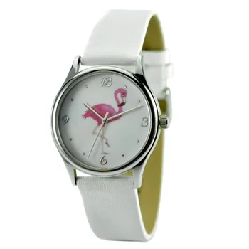 

Flamingo Watch White Band Unisex Free Shipping Worldwide