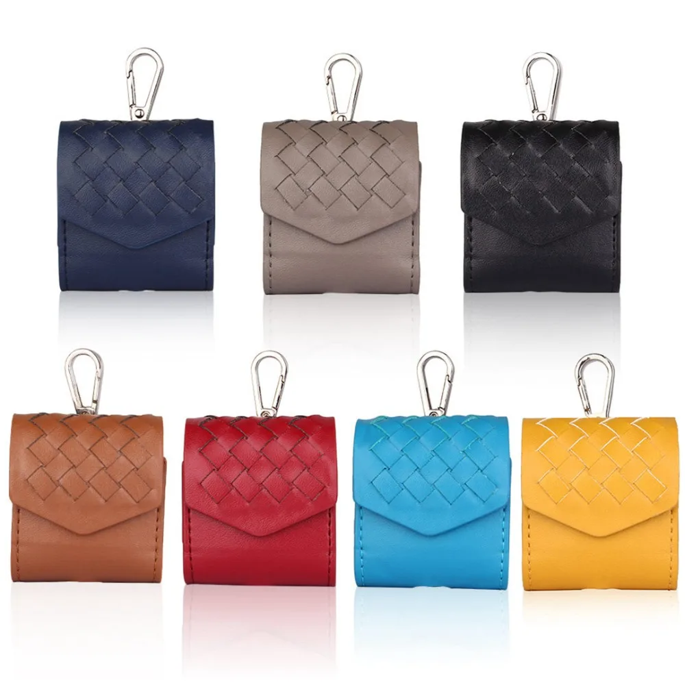 

Earphone Case For Airpods Protective Case Wireless Bluetooth Headset Box Charging Bag Genuine Leather Cover Shell For Airpods