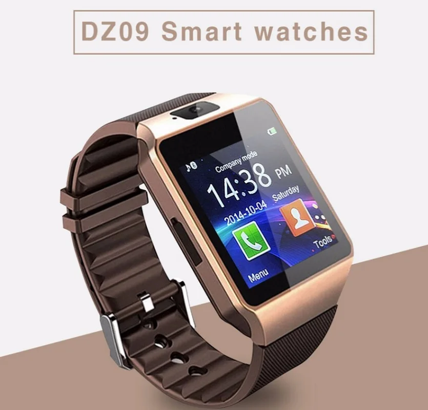 Смарт часы DZ09 Smartwatch цифровой Спорт телефон наручные для Apple iPhone Android Для мужчин