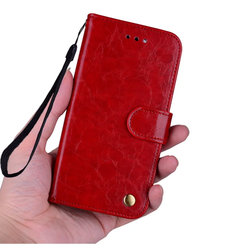 Ультратонкий Тонкий кожаный флип-чехол для телефона huawei p20 Wax oil защитный чехол |