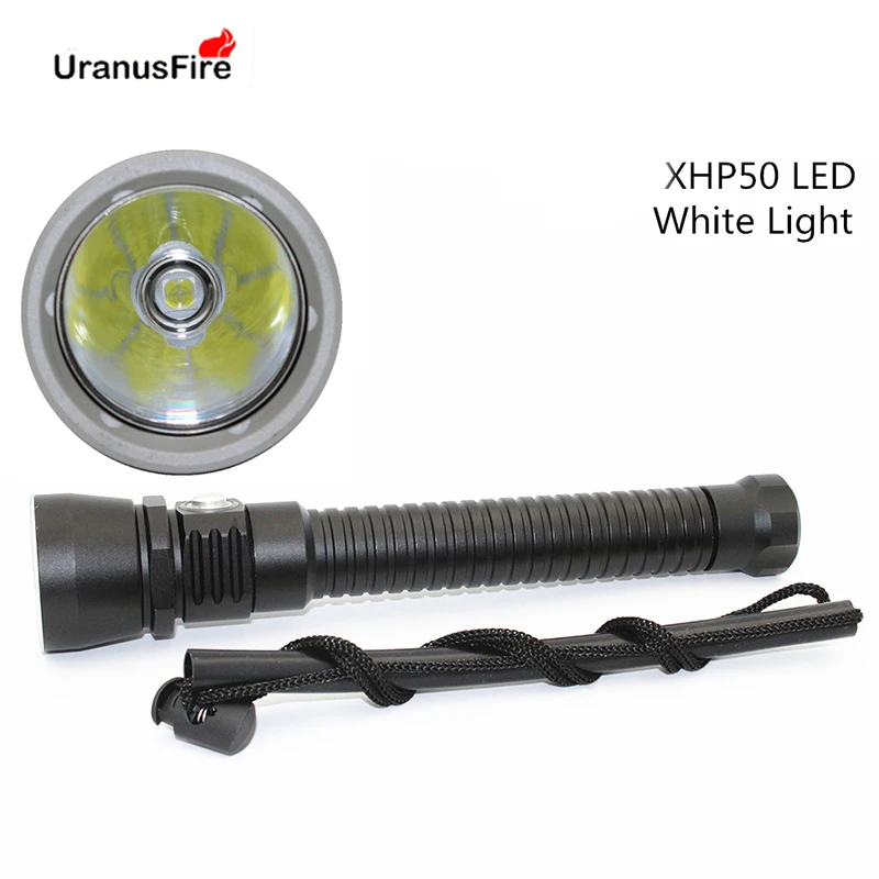 

Diving Flashlight CREE XHP50 LED Professional Diving 100M Outdoor Torch Light