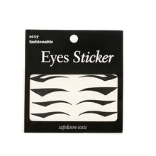 5 комплектов Профессиональная Красивая временная татуировка "глаз" Переводные тени для век наклейки для подводки век Инструменты