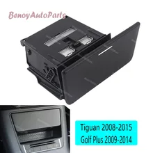 5ND857961 черная пепельница консоль коробка для хранения вставка LHD для VW Tiguan Golf Plus 2009 2010 2011 2012 2013