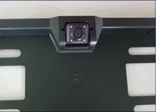 + Cámara marco de la matrícula con LED IR, lincense europea, marco de la placa de la cámara para el coche opinión posterior del revés aparcamiento